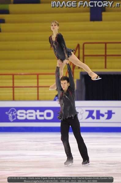 2013-02-28 Milano - World Junior Figure Skating Championships 0491 Rachel Epstein-Dmitry Epstein NED.jpg